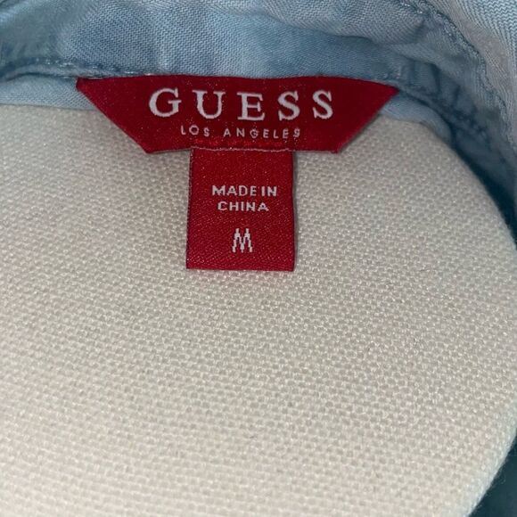 Light Blue Denim Shirt Dress - Picture 6 of 6